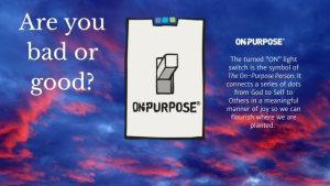 Are You Good or Bad with the On-Purpose light switch
